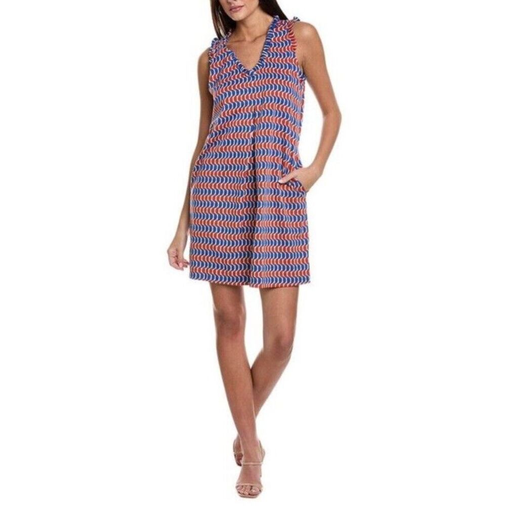 TYLER‎ BOE JULLIAN JACQUARD DRESS HALF CIRCLE SIZE L